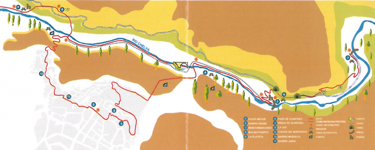 mapa ruta del agua chelva