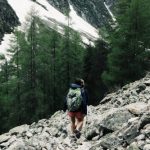senderismo en la montaña