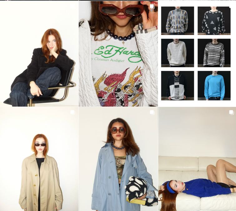 Publicación de la pagina de Instagram de la tienda, Selecto Vintage
